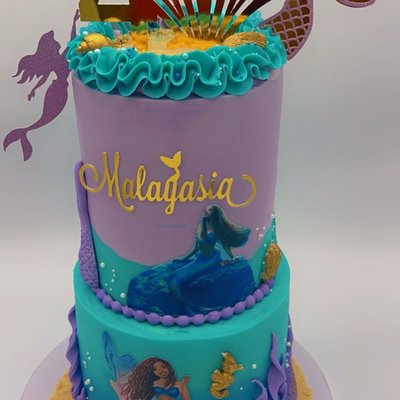 2 Tier 8+6 Inch Custom Cake Serves -/+ 45