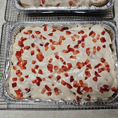 Sourdough Strawberry Sweet Rolls