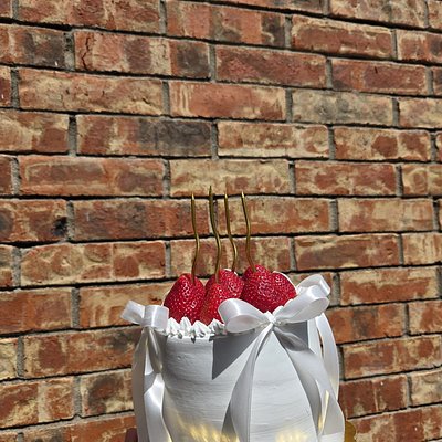 Birthday Cake With Berries On Top 