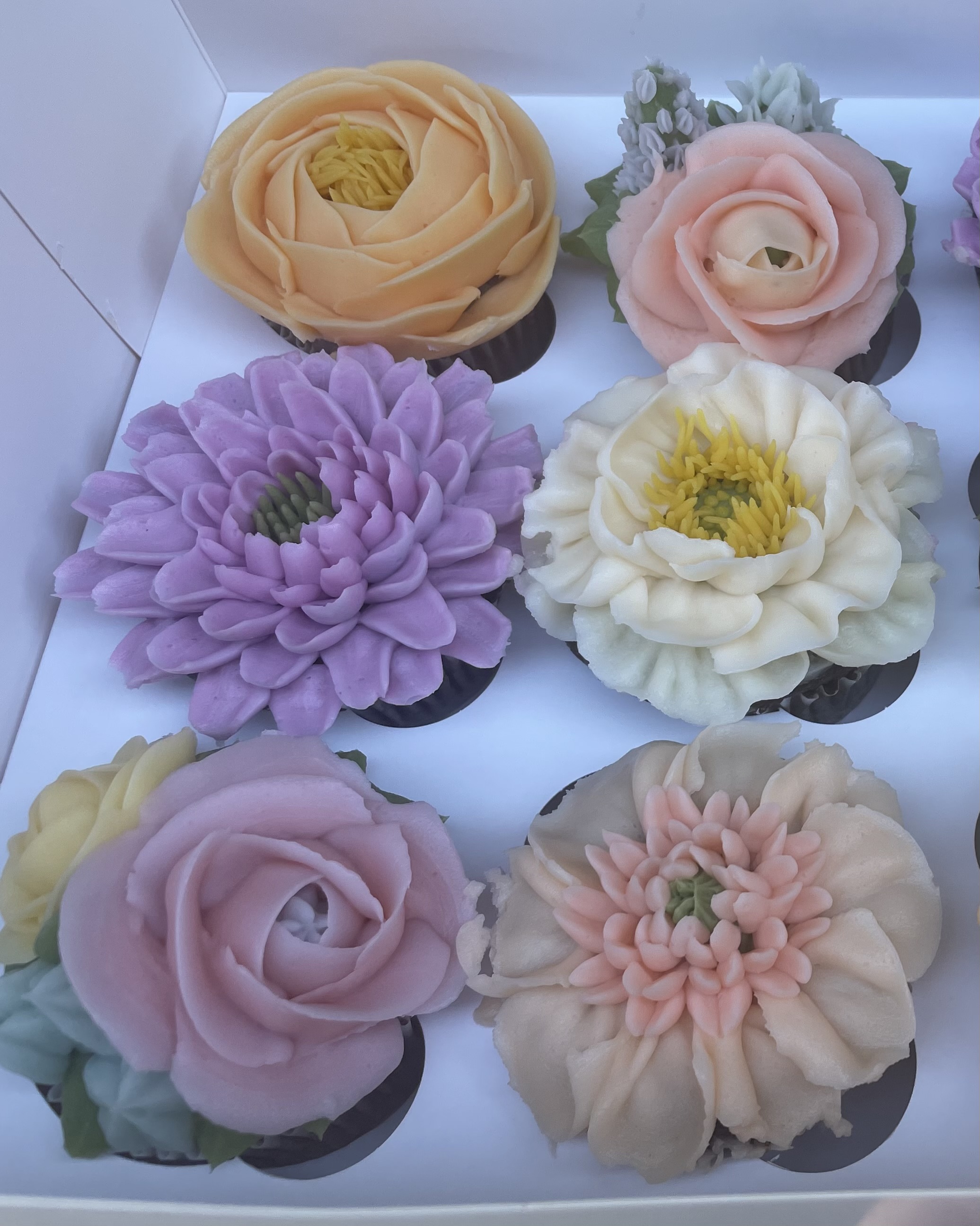 Floral Cupcakes - Box Of 6