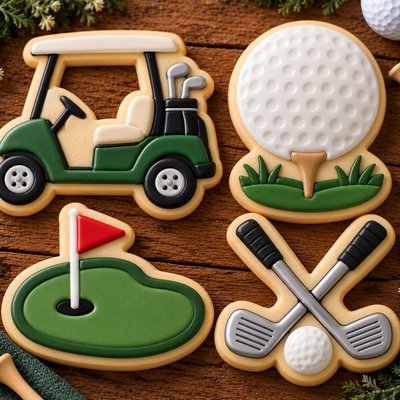 Golf Party Cookies Sugar Cookie 