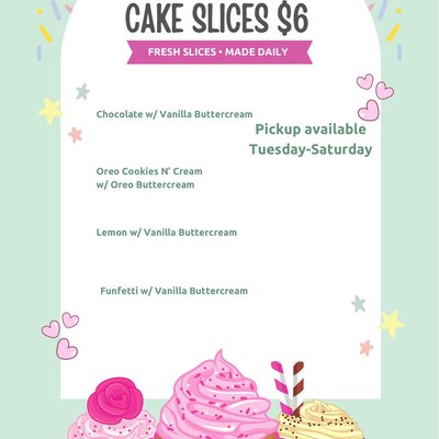 $6 Cake Slice