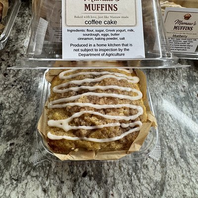 Coffee Cake Sourdough Muffin 