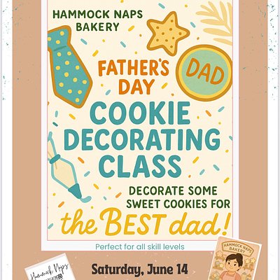 6/14 Cookie Decorating Class: Father’s Day
