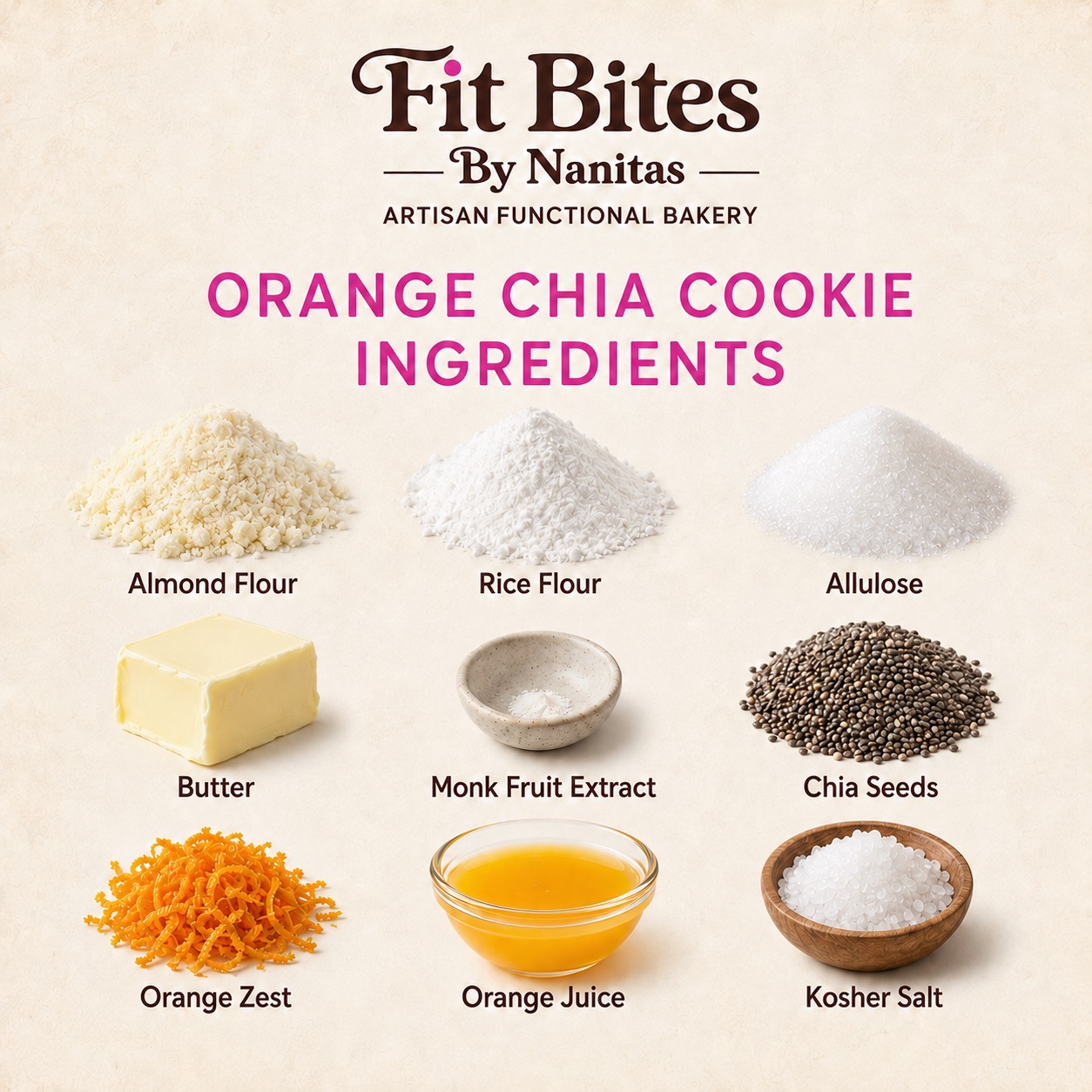 Orange Bite Cookies 