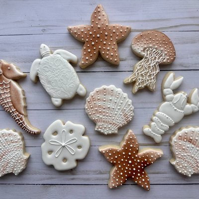 Aquatic Themed Cookies