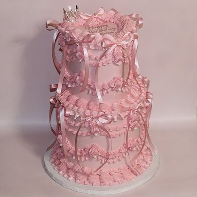 Regular Tiered Cake: 6 in. + 8 in. (Heart and Round Shaped)