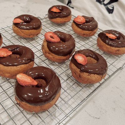 Chocolate Covered Strawberry Donut