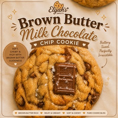Brown Butter Milk Chocolate Chip Cookie 