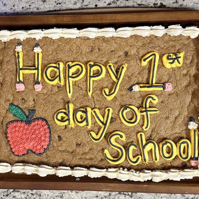Back To School Cookie Cake 