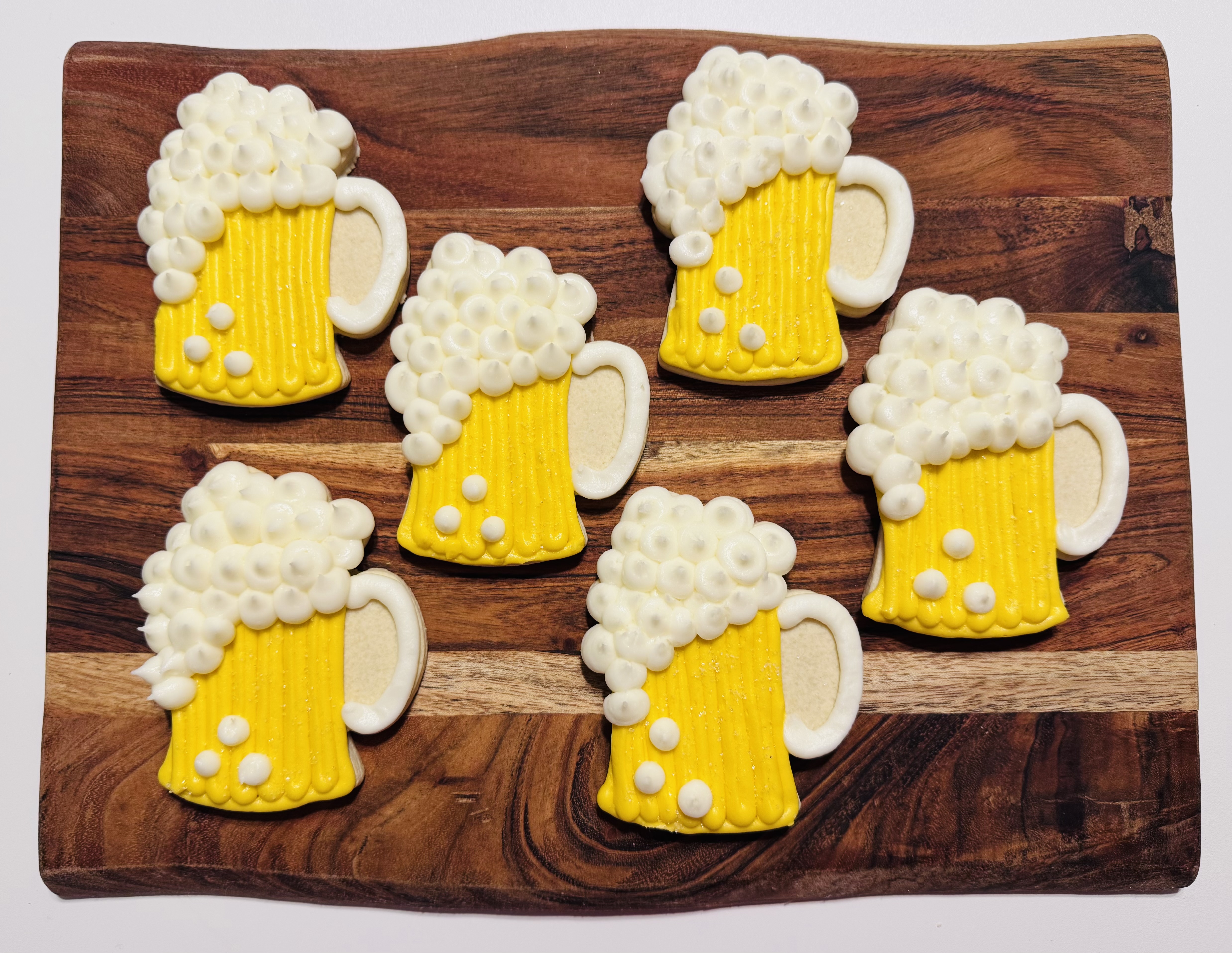 Beer Mug Sugar Cookies With Buttercream Frosting