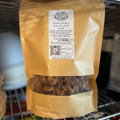 Sourdough Discard Granola: Cranberry Blueberry Walnut