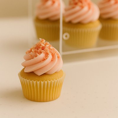 Custom Mini Cupcakes with Crumbs Toppings (24)