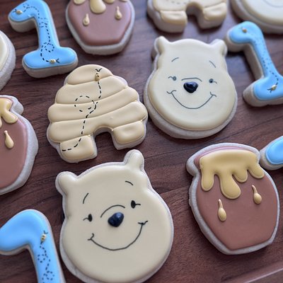 Custom Decorated Sugar Cookies “Honey I’m One” 4 Designs