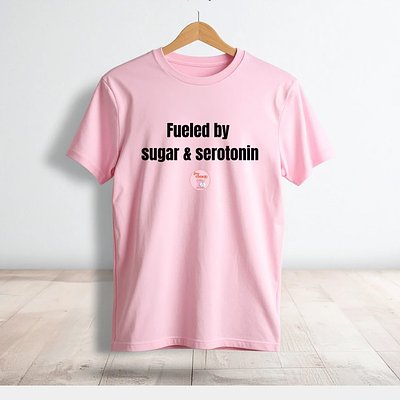 Hey Cookie! Sugar & Serotonin Adult T-Shirt (Pink)