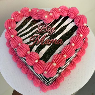 6 Inch 1 Layer Heart Cake