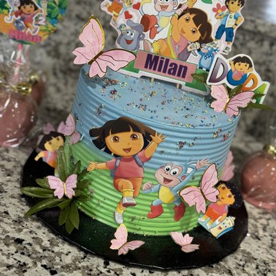 8” Bundle Deal Custom Cake And Treats 