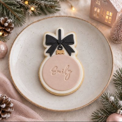 Personalised Place Holder / Business Christmas Biscuits 