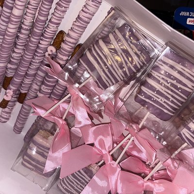 Chocolate Treats Bundle (a Dozen Each ; Strawberries Pretzels & Rice Krispie Treats)