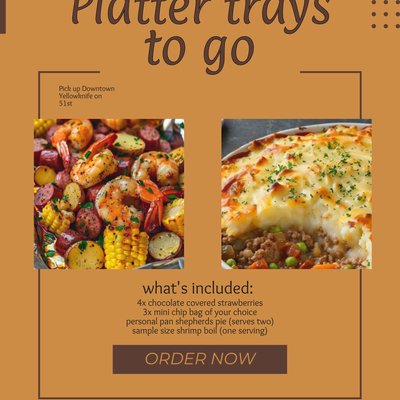 Platter food tray