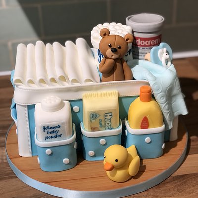Changing Bag Baby Shower Cake