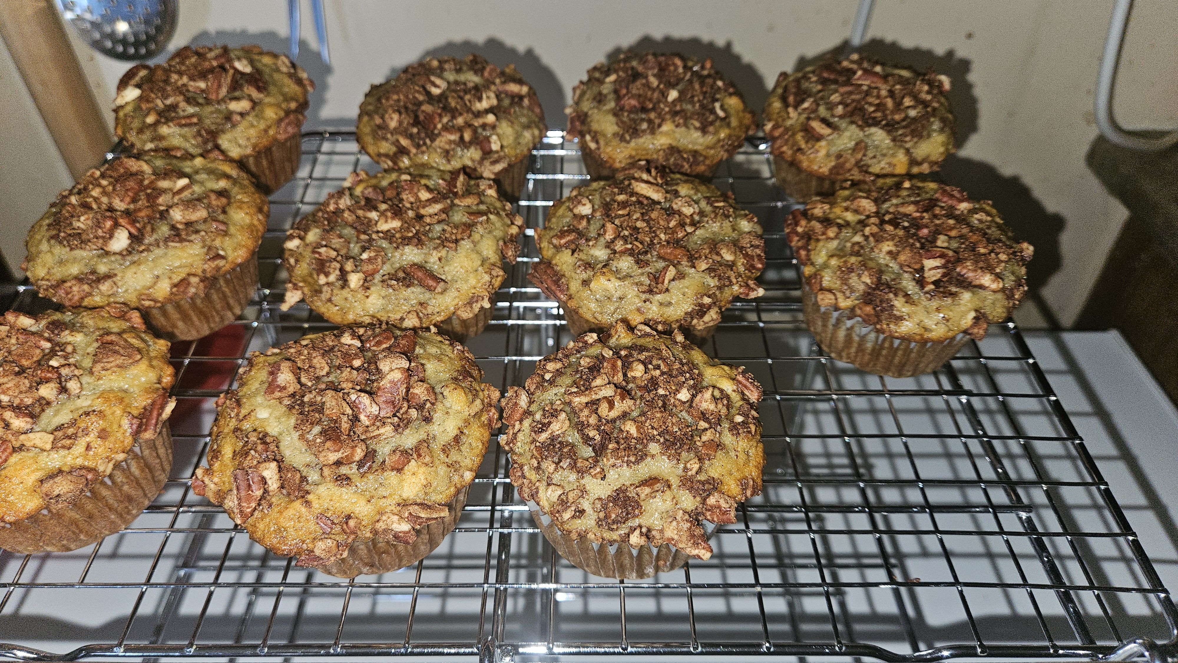 4 Banana Pecan Muffins
