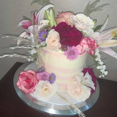 Floral 8in Cake 