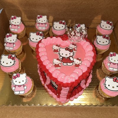 6in cake ; 12 Cupcakes