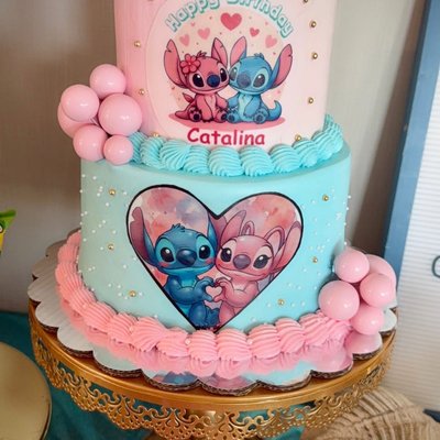 2-tiered Custom Cake 