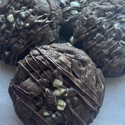 Double Chocolate Mint Cookies 