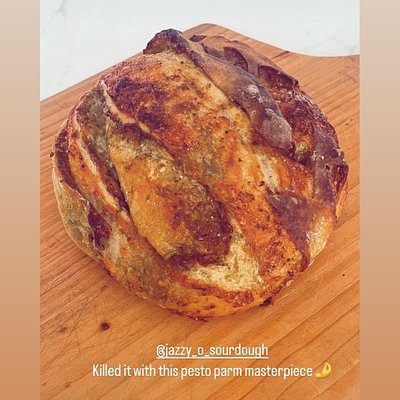  Pesto Parm Sourdough