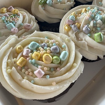 Simply Spring Chocolate Fudge 🧁Cupcakes -6 Pack 