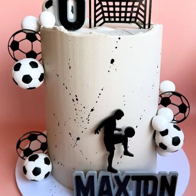 Soccer Black Cake
