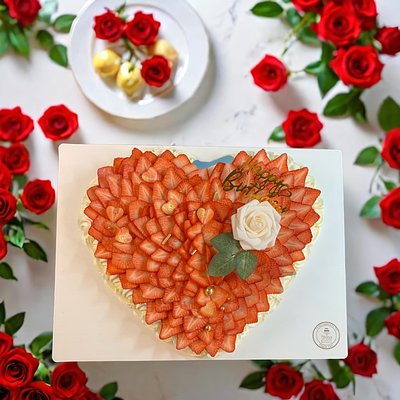 Pavlova De Corazón Grande/Big Heart Pavlova (12 Porciones)