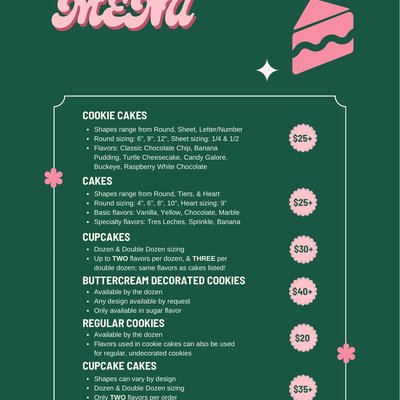 Menu ✨
