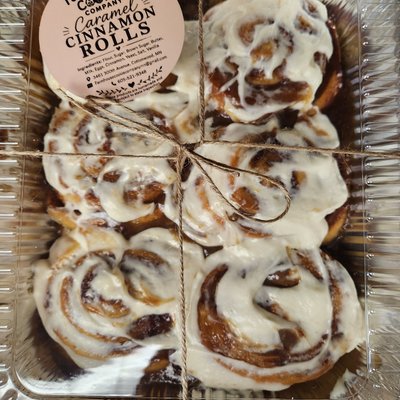 6 Pack Carmel Cinnamon Rolls