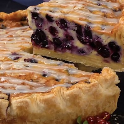Blueberry Custard Pie