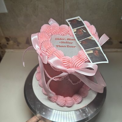 6in Burn Heart Cake!