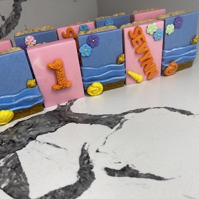 Beach Themed Rice Krispy Treats 
