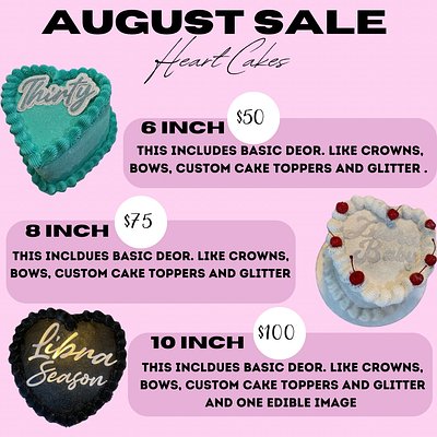 August Heart Cake Special