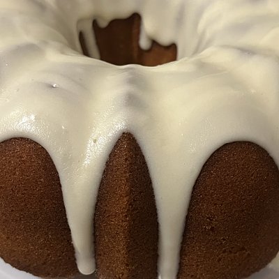 Cream Cheese Pound Cake w/ Cream Cheese Icing 