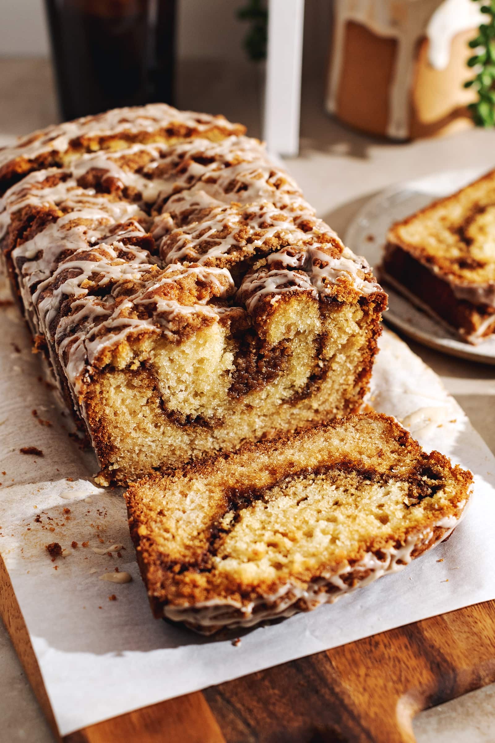 Cinnamon Strudel Bread With Icing 