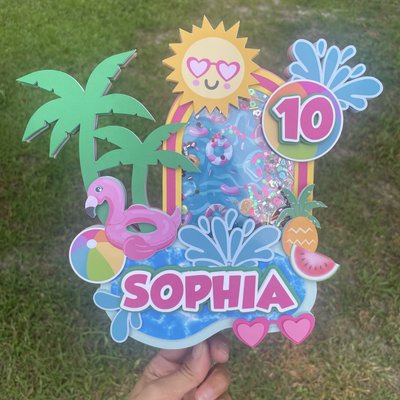 3D Shaker Cake Topper 