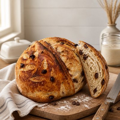 Chocolate Chip Sourdough Boule