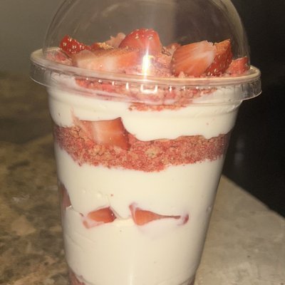 Strawberry Crunch Cheesecake Cup