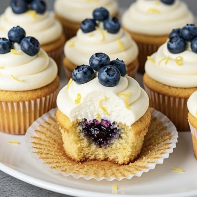 Lemon Blueberry Cupcakes