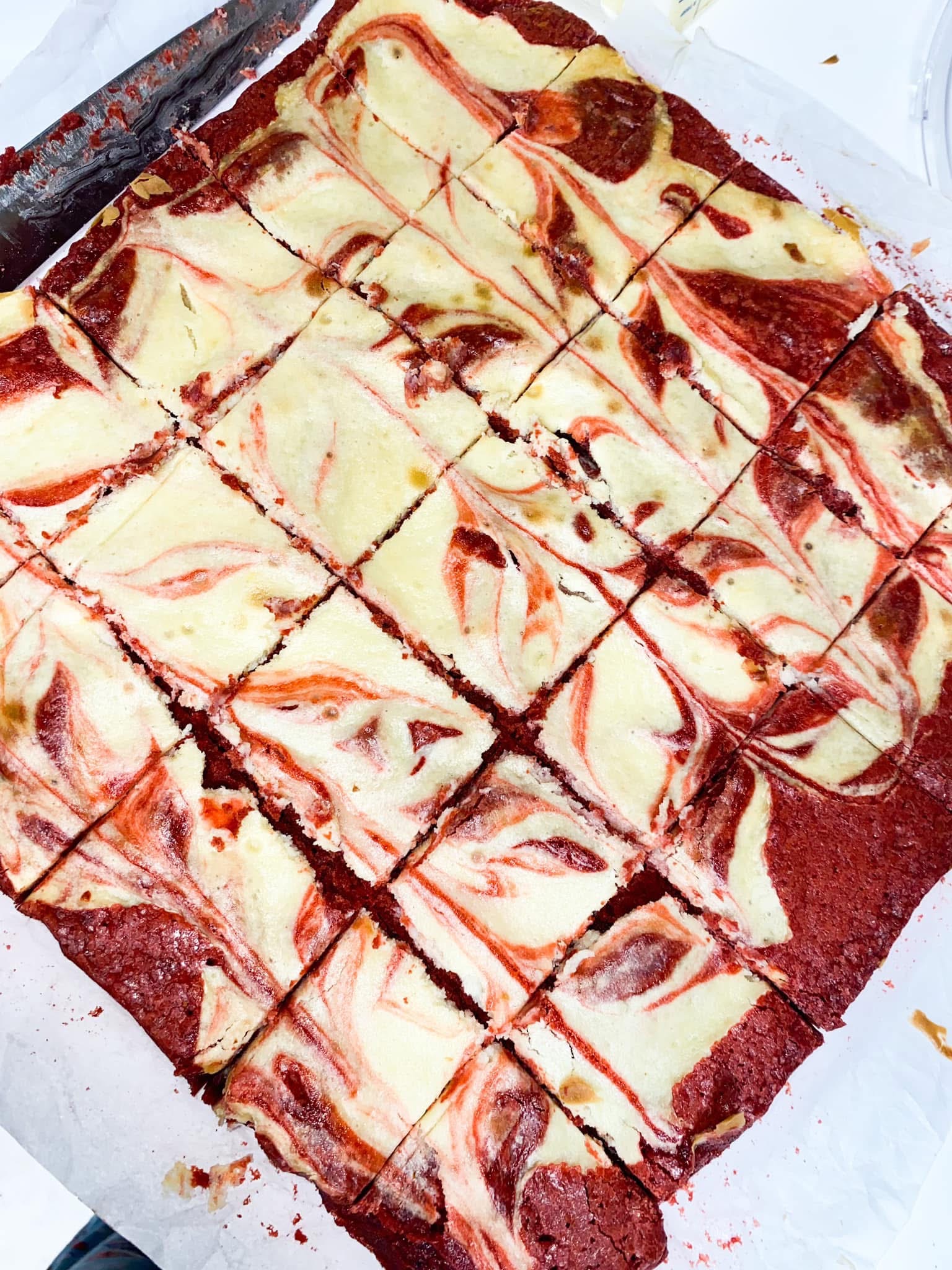 Red Velvet Cheesecake Brownie Pan