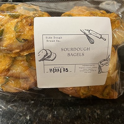 6 NY Style Sourdough Bagels- Jalapeño Cheddar 