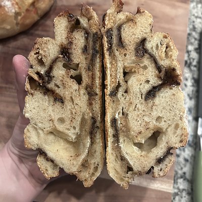 S’mores Sourdough Round Loaf