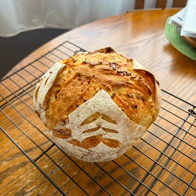 Garlic + White Cheddar Sourdough Loaf